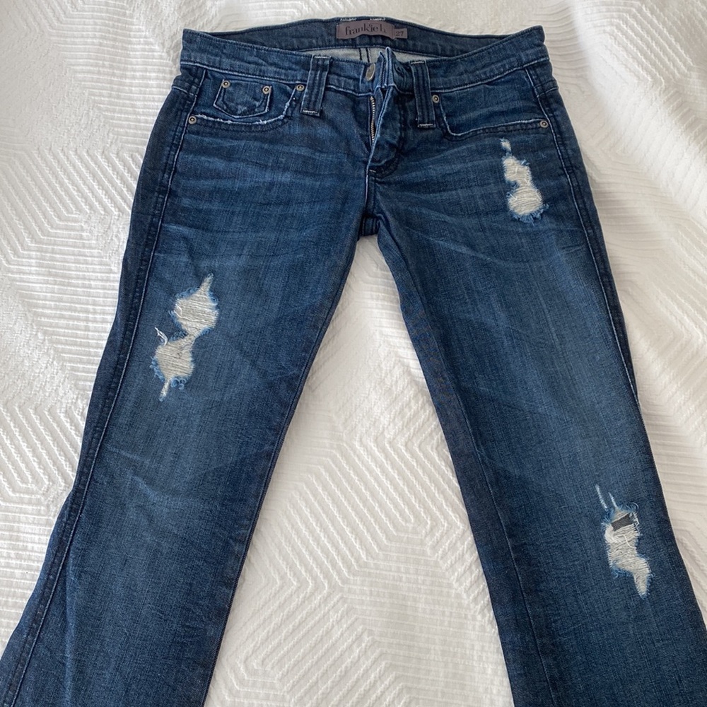 Vintage Frankie b Low Rise Dark Wash Jeans Size 27 - Picture 4 of 14